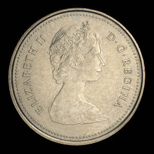 Canada, Élisabeth II, 10 cents : 1980