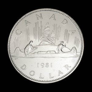 Canada, Élisabeth II, 1 dollar : 1981