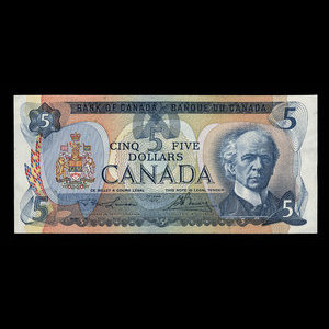 Canada, Banque du Canada, 5 dollars : 1979