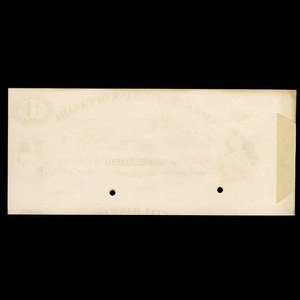 Canada, Commercial Bank of Canada, 1,000 dollars : 2 janvier 1857