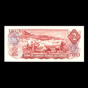 Canada, Banque du Canada, 2 dollars : 1974