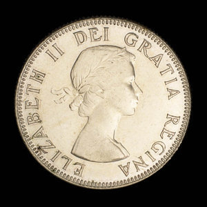 Canada, Élisabeth II, 25 cents : 1953