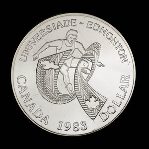 Canada, Élisabeth II, 1 dollar : 1983