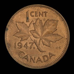 Canada, Georges VI, 1 cent : 1948