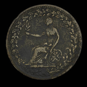 Canada, inconnu, 1/2 penny : 1814