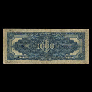 Canada, Dominion du Canada, 1,000 dollars : 3 janvier 1911