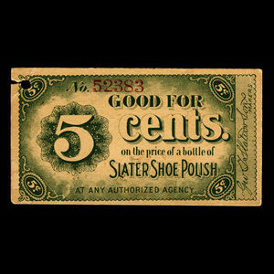 Canada, Slater Shoe Co. Ltd., 5 cents : 1915