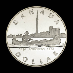 Canada, Élisabeth II, 1 dollar : 1984