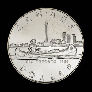 Canada, Élisabeth II, 1 dollar : 1984