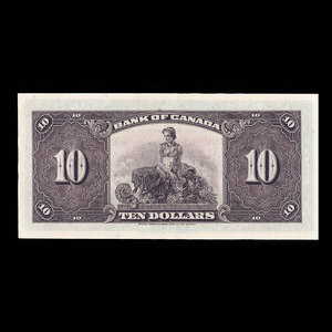 Canada, Banque du Canada, 10 dollars : 1935