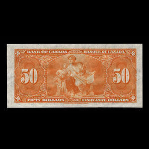 Canada, Banque du Canada, 50 dollars : 2 janvier 1937