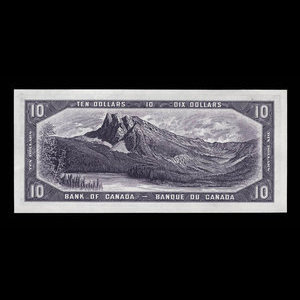Canada, Banque du Canada, 10 dollars : 1954