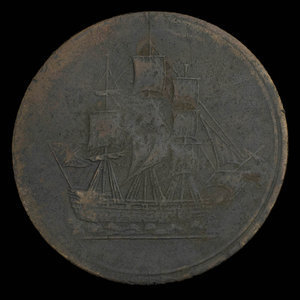 Canada, inconnu, 1/2 penny : 1815