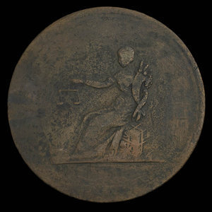 Canada, inconnu, 1/2 penny : 1815