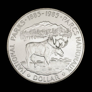 Canada, Élisabeth II, 1 dollar : 1985