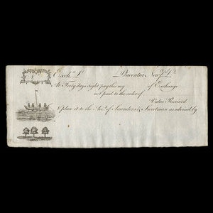 Canada, Saunders & Sweetman, aucune dénomination : 1808