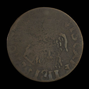 Canada, inconnu, 1/2 penny : 1811