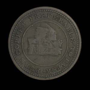 Canada, inconnu, 1 farthing : 1813