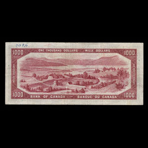 Canada, Banque du Canada, 1,000 dollars : 1954