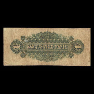 Canada, Banque Ville-Marie, 4 dollars : 2 janvier 1873