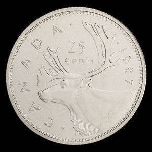 Canada, Élisabeth II, 25 cents : 1987