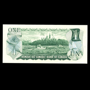 Canada, Banque du Canada, 1 dollar : 1973
