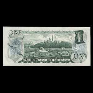 Canada, Banque du Canada, 1 dollar : 1973