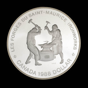 Canada, Élisabeth II, 1 dollar : 1988