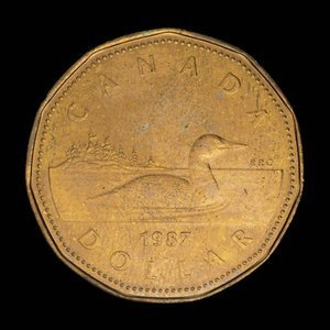 Canada, Élisabeth II, 1 dollar : 1987