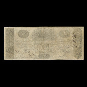 Canada, Montreal Bank, 5 dollars : 2 mai 1821