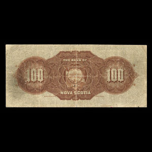 Canada, Banque Nouvelle-Écosse, 100 dollars : 3 janvier 1911
