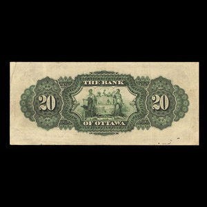 Canada, Bank of Ottawa (The), 20 dollars : 2 janvier 1903