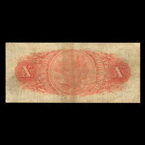 Canada, Bank of Toronto (The), 10 dollars : 1 juin 1892