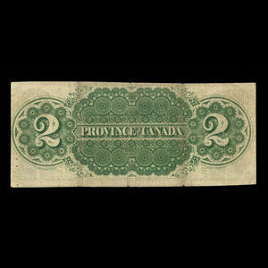 Canada, Province du Canada, 2 dollars : 1 octobre 1866