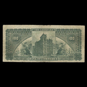 Canada, Canadian Bank of Commerce, 100 dollars : 1 mai 1912