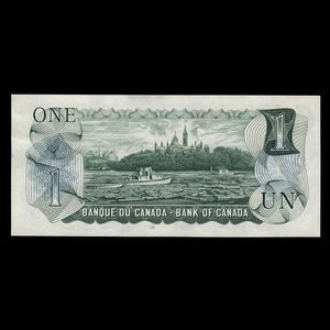 Canada, Banque du Canada, 1 dollar : 1973