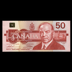 Canada, Banque du Canada, 50 dollars : 1988