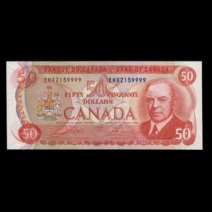 Canada, Banque du Canada, 50 dollars : 1975