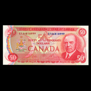 Canada, Banque du Canada, 50 dollars : 1975