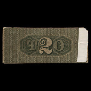 Canada, Bank of Upper Canada (York), 2 dollars : 2 juillet 1859