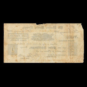Canada, Newcastle Banking Company, 1 dollar : 20 janvier 1836