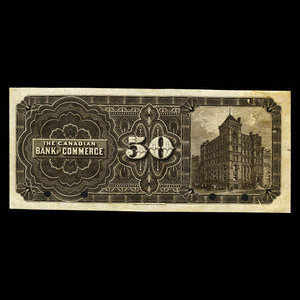 Canada, Canadian Bank of Commerce, 50 dollars : 3 juillet 1893