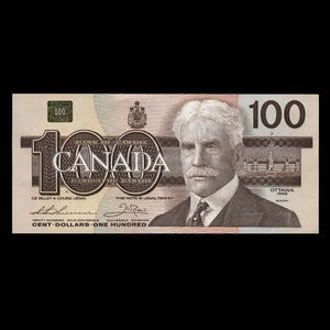 Canada, Banque du Canada, 100 dollars : 1988