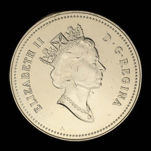 Canada, Élisabeth II, 5 cents : 1990