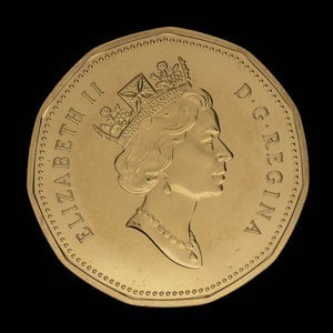 Canada, Élisabeth II, 1 dollar : 1990