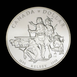 Canada, Élisabeth II, 1 dollar : 1990