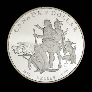 Canada, Élisabeth II, 1 dollar : 1990