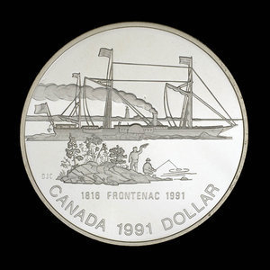 Canada, Élisabeth II, 1 dollar : 1991