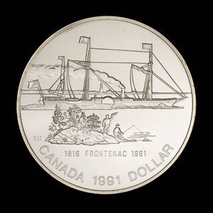 Canada, Élisabeth II, 1 dollar : 1991