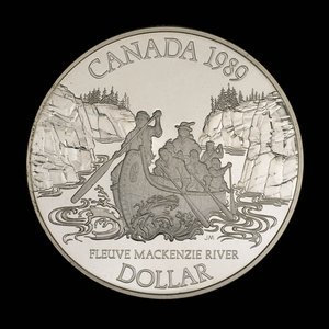 Canada, Élisabeth II, 1 dollar : 1989